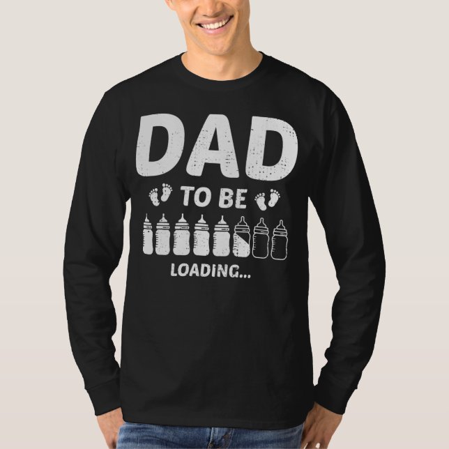 Pappa som ska lastas förväntar sig nyfödda Fars da T Shirt (Framsida)