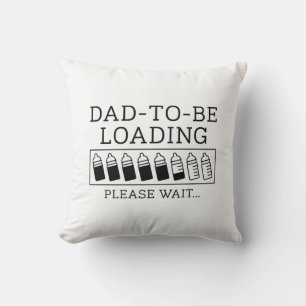 Pappa som ska lastas kudde