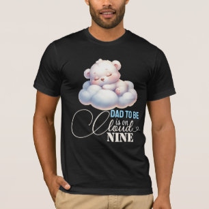 Pappa som ska vara på molnet nio babyskor t shirt