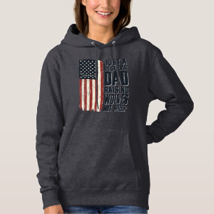 Pappa som uppfostrar vargar Patriotisk vintage skj T Shirt