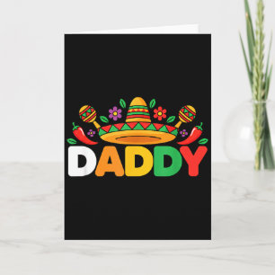 Pappa Sombrero Maracas Mexikansk Fiesta Pappa Kort