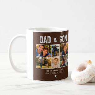 Pappa & Son Gold Familj 6 Foto Kaffemugg