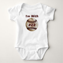 Pappa Son Matching Kläder Baseball Baby Creeper