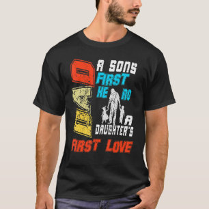 Pappa Sons First Hero Dotter första Kärlek för min T Shirt
