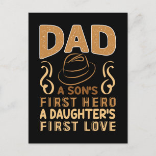 Pappa - Son's First Hero, Dotter's First Kärlek Vykort