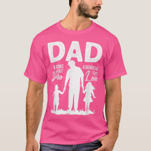 Pappa Sons First Hero-döttrar Kärlek för Far Da T Shirt