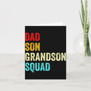 Pappa sonson trupp matchande farfar fadersdag kort