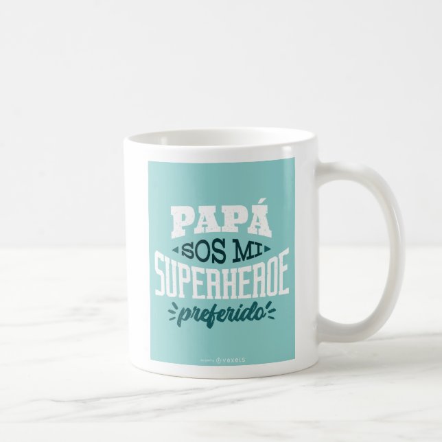 Pappa Sos Mi Superheroe Preferido Spain Far Kaffemugg (Höger)