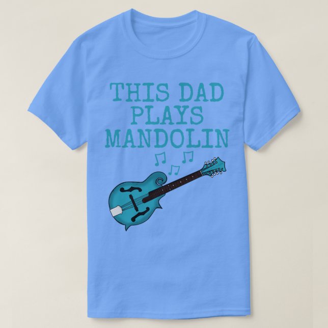 Pappa spelar mandolin Mandolinist Fars dag T Shirt (Design framsida)
