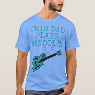 Pappa spelar mandolin Mandolinist Fars dag T Shirt