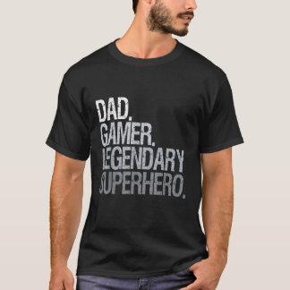 Pappa-spelarlegendariska superhjälten t shirt