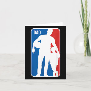 Pappa Sport Baseboll Pappa Son Silhuett Fars Dag Kort