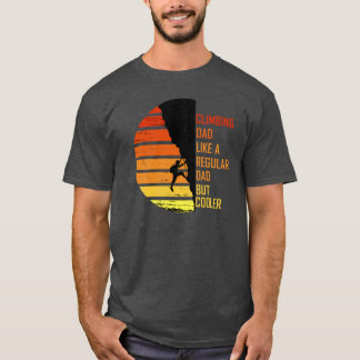 Pappa sport klättrar klättrare berg klättring vi t shirt