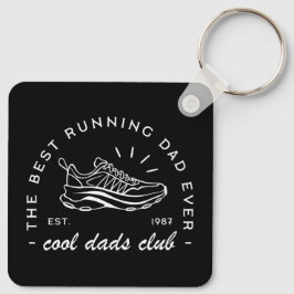 Pappa springa klubb som kör maratoners atletiska e nyckelring