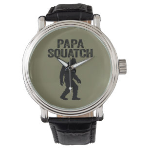 Pappa Squatch Funny Bigfoot - Fars dag Gift Armbandsur