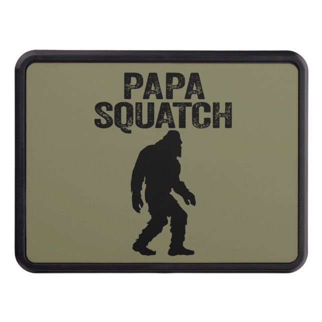 Pappa Squatch Funny Bigfoot - Fars dag Gift Dragkroksskydd (Framsidan)
