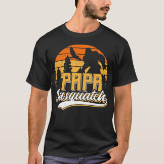 Pappa Squatch Funny Pappa Bigfoot Fars dag Gift T Shirt