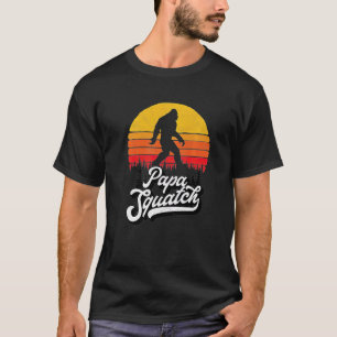 Pappa Squatch Funny Pappa Bigfoot Retro Fars dag V T Shirt