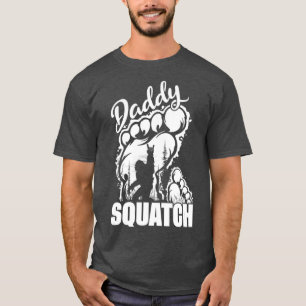 Pappa Squatch Pappa Bigfoot Sasquatch Fars dag T Shirt