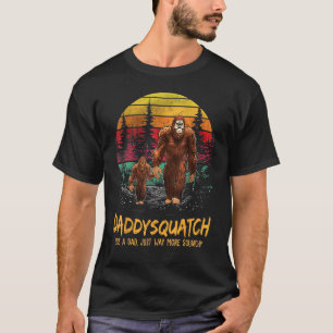Pappa Squatch som en Pappa Way Mera Squatchy Retro T Shirt