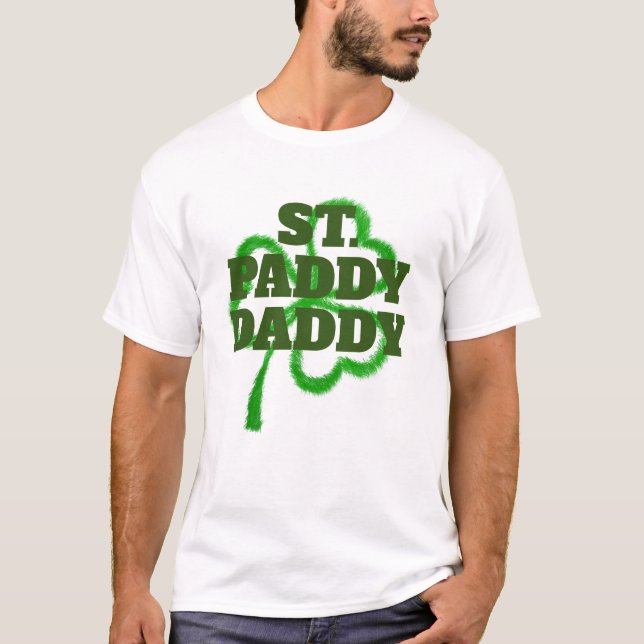 Pappa St patricks day Saint Paddy's T Shirt (Framsida)