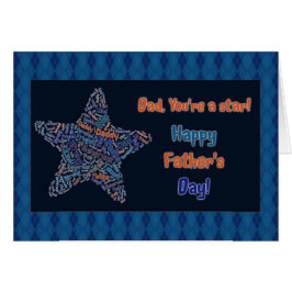 Pappa Star Fars dag Hälsningskort