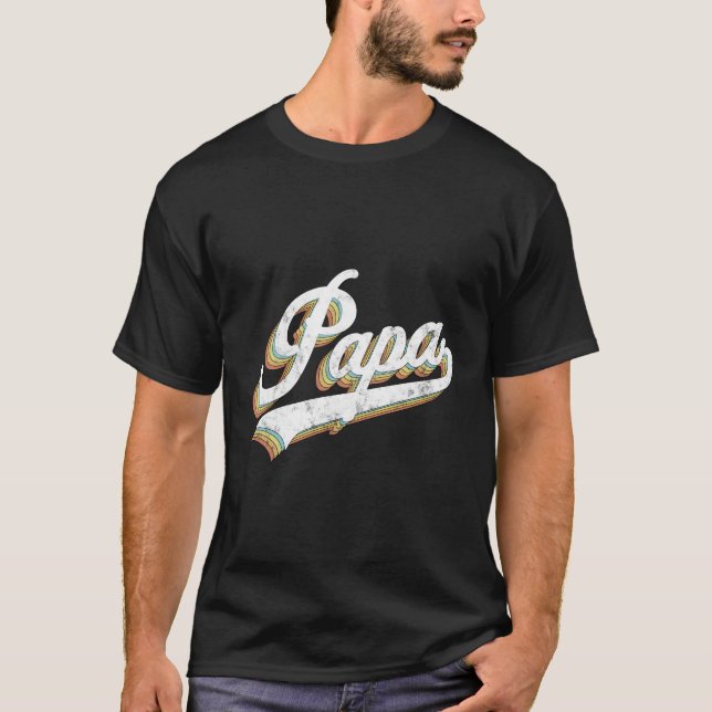 Pappa Stil Fatherâ€™S Day for Pappa Grandpa T Shirt (Framsida)