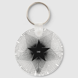 Pappa stjärnig vintage revibes födelsedag nyckelring