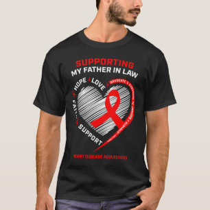 Pappa stöder Far i jakt på rödhjärtsjukdom, awaren T Shirt