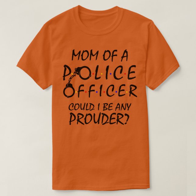 Pappa, stolt över en polisman t shirt (Design framsida)