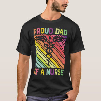 Pappa stolt över en sjuksköterska Liv Sjukskötersk T Shirt