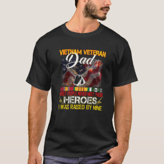 Pappa stolt över en vietnamesisk veteran min son d t shirt