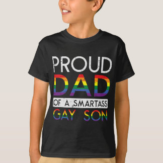 Pappa stolt över ett Gay Son-Pride Rak Ally HGBTQ  T Shirt