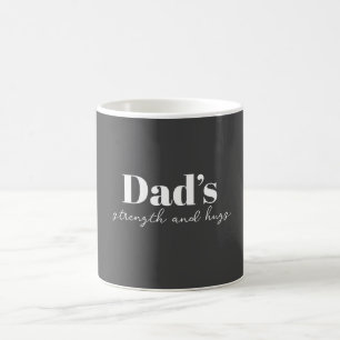 Pappa Strength och Hugs - Fars dag Gift Kaffemugg