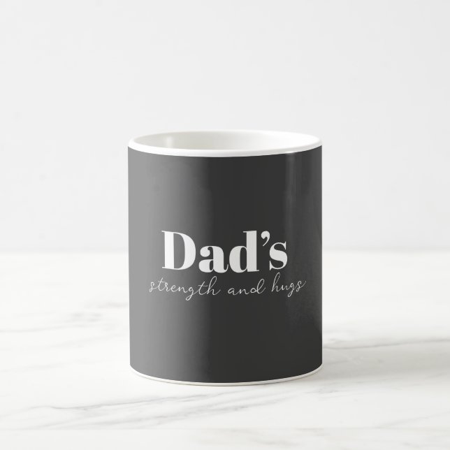 Pappa Strength och Hugs - Fars dag Gift | Kaffemugg (Center)