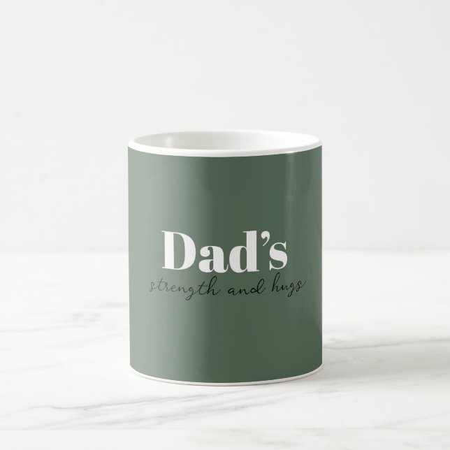 Pappa Strength och Hugs - Fars dag Gift | Kaffemugg (Center)
