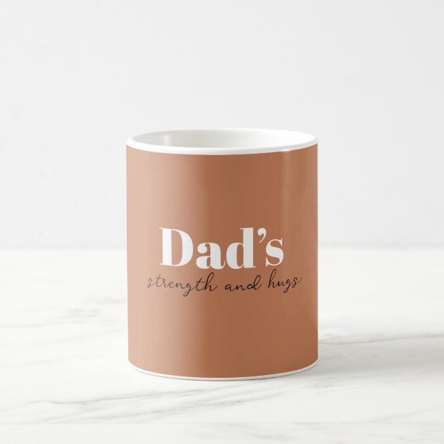 Pappa Strength och Hugs - Fars dag Gift | Kaffemugg (Center)