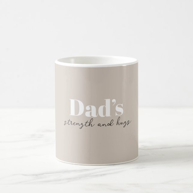 Pappa Strength och Hugs - Fars dag Gift | Kaffemugg (Center)