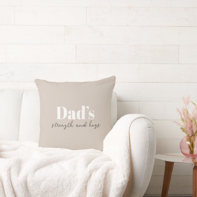 Pappa Strength och Hugs - Fars dag Gift | Kudde (Soffa)