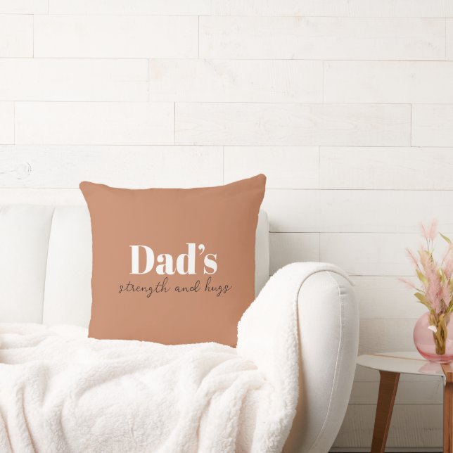 Pappa Strength och Hugs - Fars dag Gift | Kudde (Soffa)