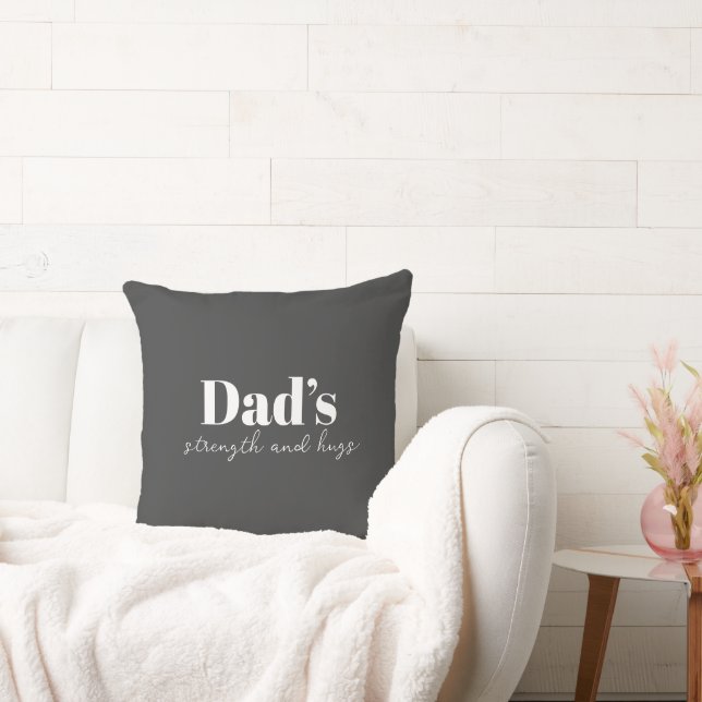 Pappa Strength och Hugs - Fars dag Gift | Kudde (Soffa)