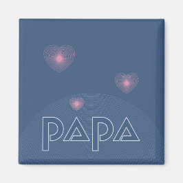 Pappa, styrljus (båge) magnet
