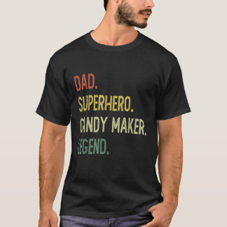 Pappa superhjälte-kandisökare t shirt