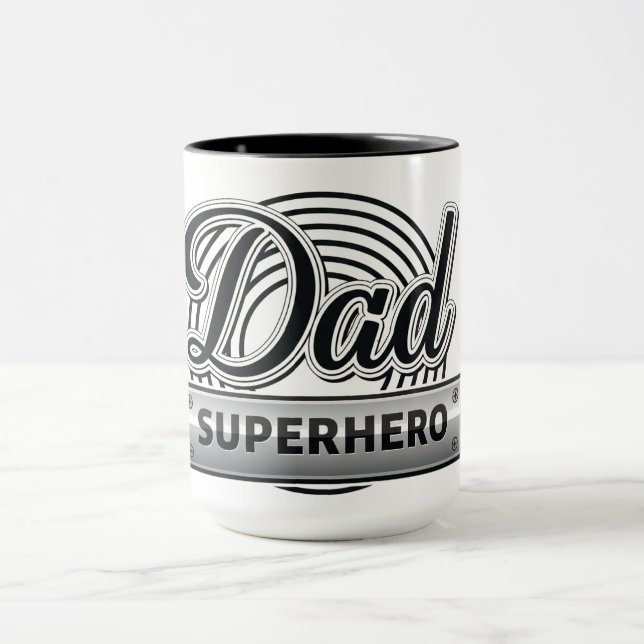 Pappa Superhjälte Mugg (Center)