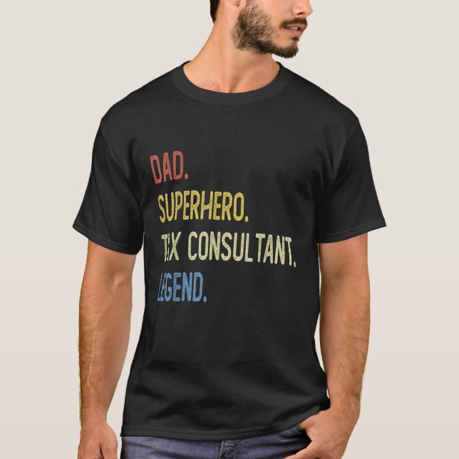 Pappa superhjälte, skattemyndighetsförklaring t shirt (Framsida)