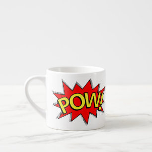 PAPPA! - Superhjälte Tecknad Bok Red/Gult Bubble Espressomugg