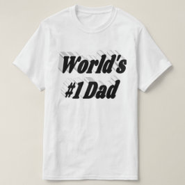 Pappa svart text t shirt