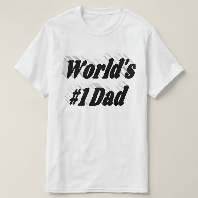 Pappa svart text t shirt (Design framsida)