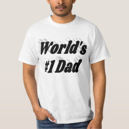 Pappa svart text t shirt