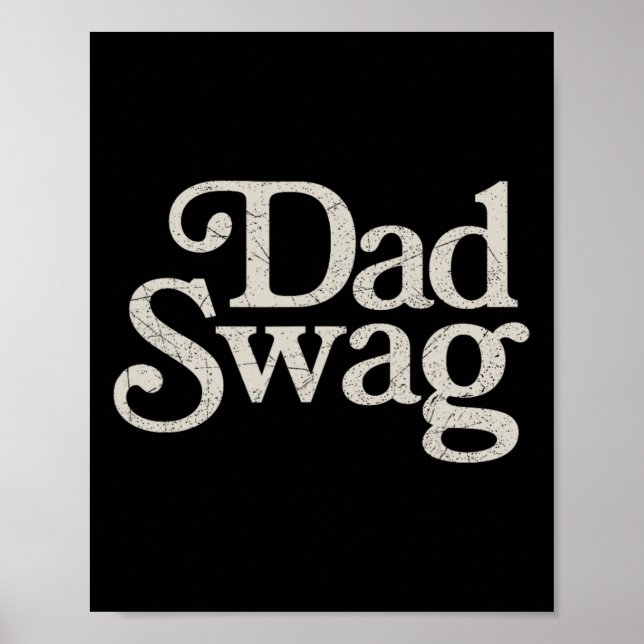 Pappa Swag Retro Fars dag Poster (Framsidan)